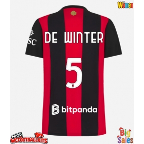 AC Milan Koni De Winter #5 Replica Home Stadium Shirt for Women 2026-27 Short Sleeve